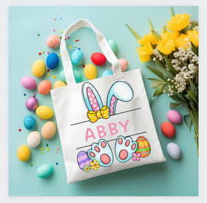 Personalised Easter tote bags