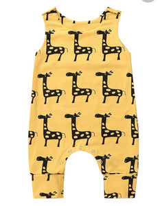 Giraffe print suit