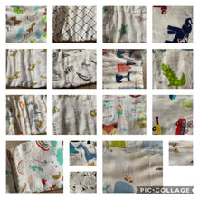 Load image into Gallery viewer, Light weight newborn baby Muslin wraps / blankets - 16 patterns
