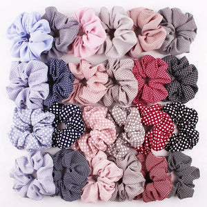 Patterned scrunchies