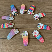 Load image into Gallery viewer, Unicorn hair clips
