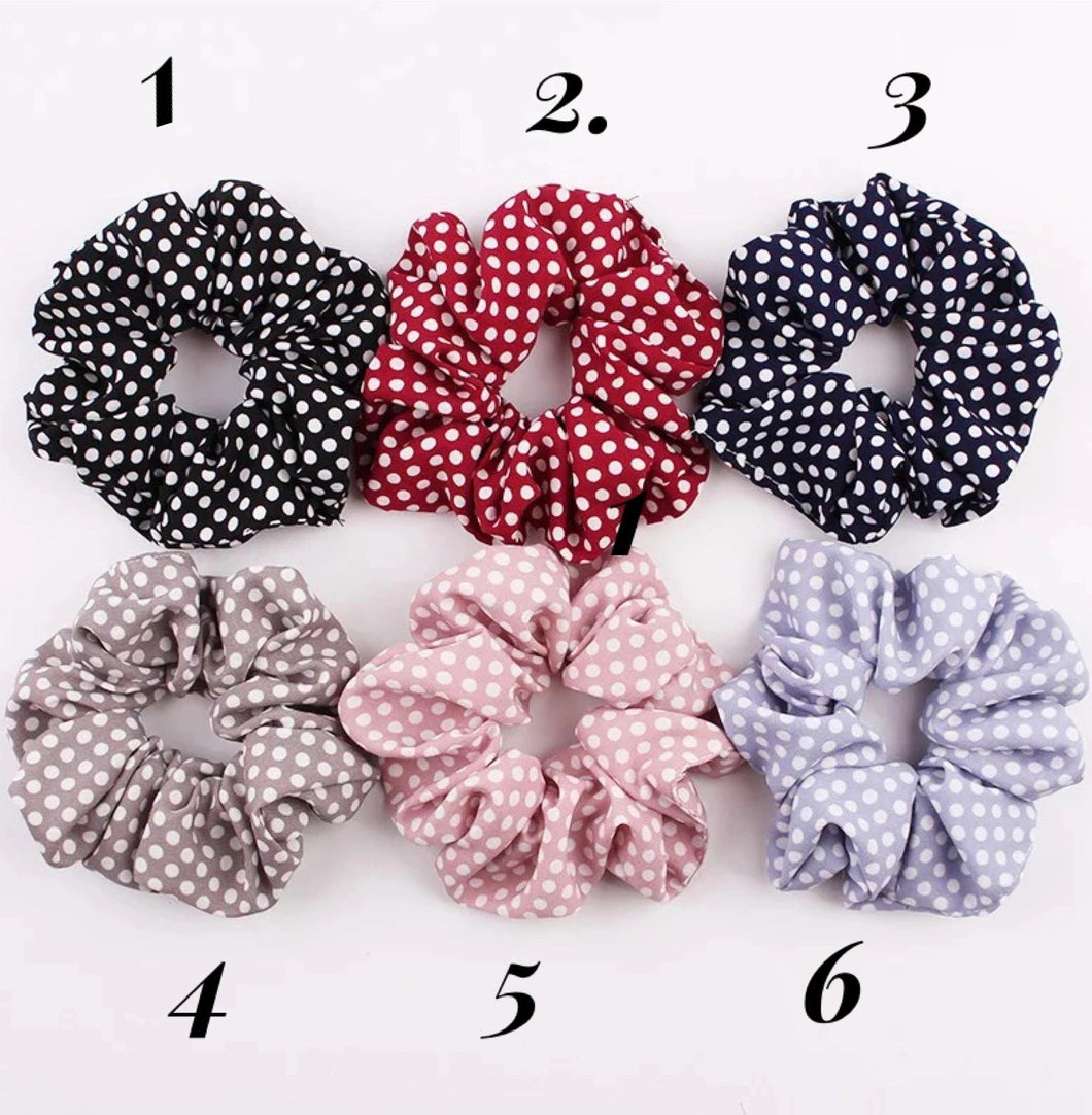 Patterned scrunchies