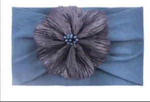 Stretchy flower headbands; 6 different colours