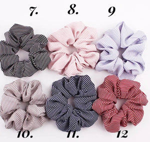 Patterned scrunchies