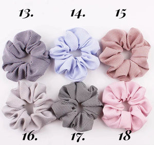 Patterned scrunchies