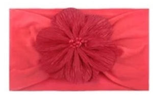 Stretchy flower headbands; 6 different colours