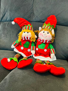 Our large Christmas elves - Harry and Harriet
