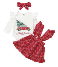 Load image into Gallery viewer, Baby girls three piece Christmas set
