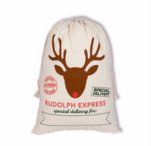 Load image into Gallery viewer, Hallie and Moo Personalised Christmas Santa sacks
