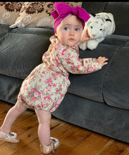 Load image into Gallery viewer, Girls gorgeous long sleeve floral romper
