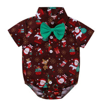 Load image into Gallery viewer, Baby boy Christmas suit - maroon or green
