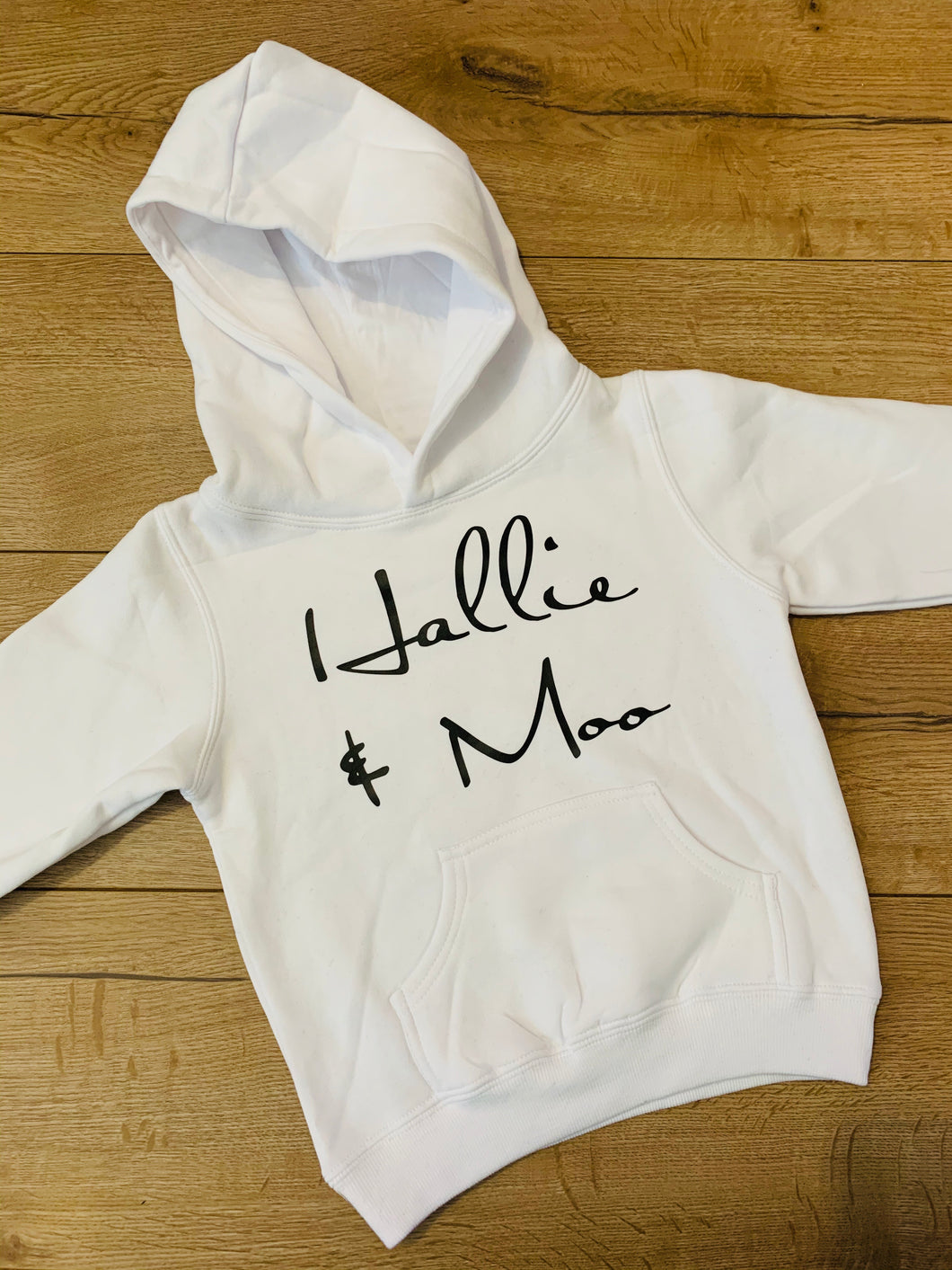Our new Hallie and Moo mummy and me matching hoodies