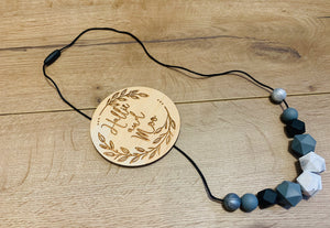 Silicon bead nursing necklace