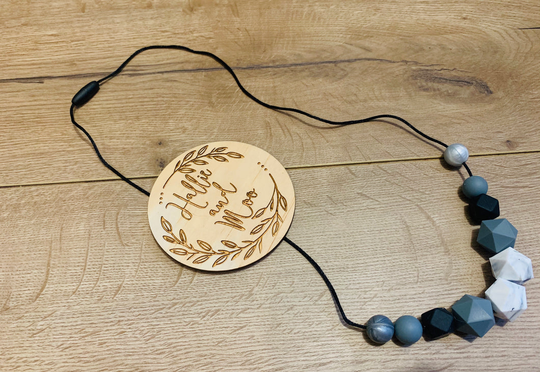 Silicon bead nursing necklace
