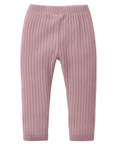 Ribbed tights - pink, black and white