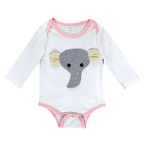 Load image into Gallery viewer, Long sleeve elephant rompers
