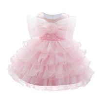 Load image into Gallery viewer, Pink ruffle dress size 2
