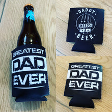 Load image into Gallery viewer, Father’s Day stubby holders for dad
