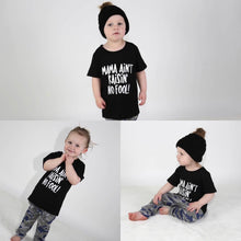 Load image into Gallery viewer, “Mama ain’t raisin no fool” boys two piece set

