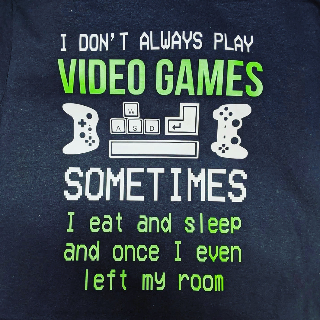 Video games Tee - family matching. Available in ladies, mens, kids sizes