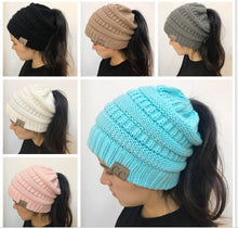 Load image into Gallery viewer, Ladies pony tail beanies - mummy range
