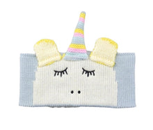 Load image into Gallery viewer, Unicorn knit headband- blue or pink
