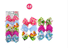 Load image into Gallery viewer, 6 pack of Easter hair bow clips - so many different patterns
