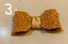 Load image into Gallery viewer, Hallie and Moo hand made hair bows / hair clips with Aligator clips set 2
