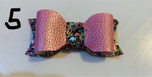 Load image into Gallery viewer, Hallie and Moo hand made hair bows / hair clips with Aligator clips set 2
