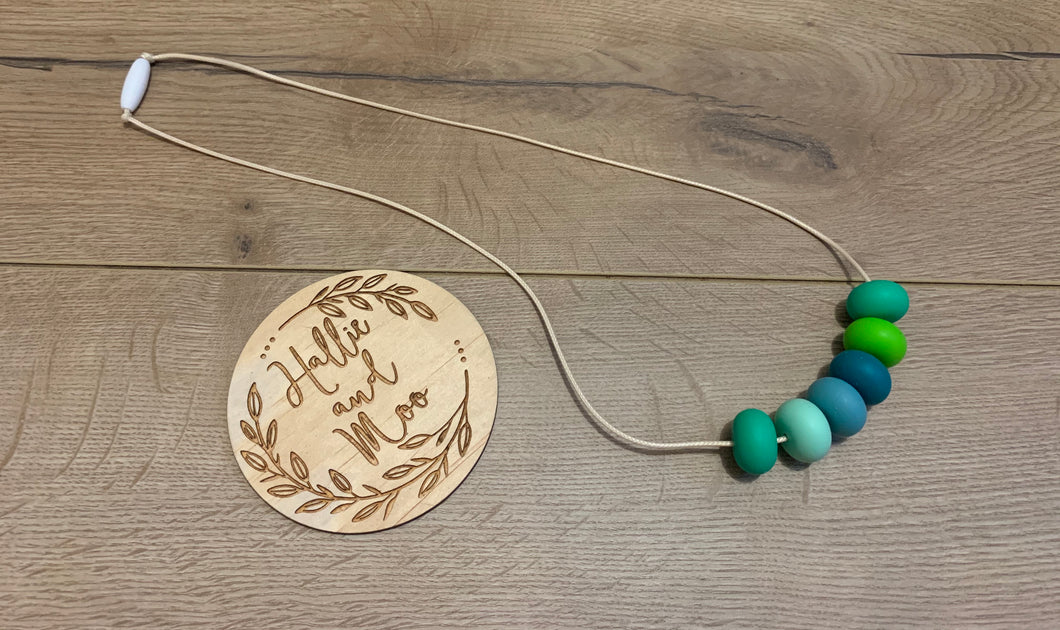 Silicon bead nursing necklace
