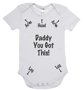 Father’s Day baby romper - instruction romper