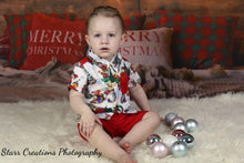 Load image into Gallery viewer, Boys Christmas set- red
