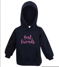 Load image into Gallery viewer, Ladies “best friends” hoodie - mummy and me matching
