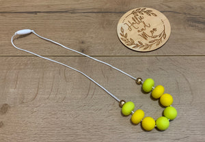 Silicon bead nursing necklace