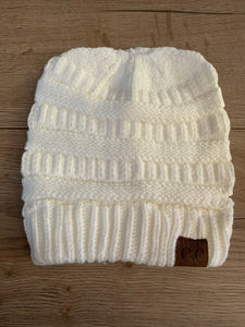 Ladies pony tail beanies - mummy range
