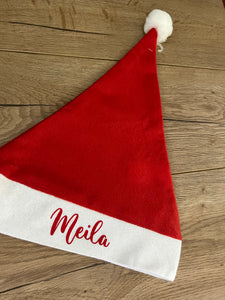 Light weight personalised Christmas Santa hats