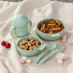WHEAT FIBRE BABY MEAL TIME SET - 3 colours