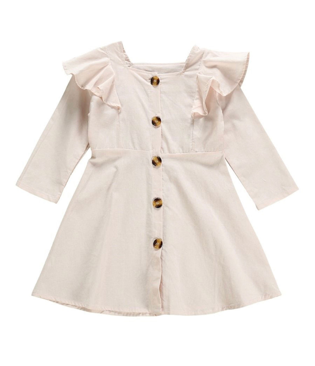 Gorgeous long sleeve buttoned dress